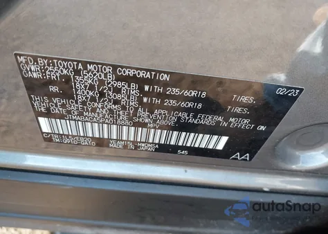 2023 Toyota Bz4X Xle from USA, damaged, VIN JTMABACA5PA018880